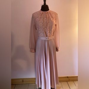Vintage 80’s Pink Lace Dress